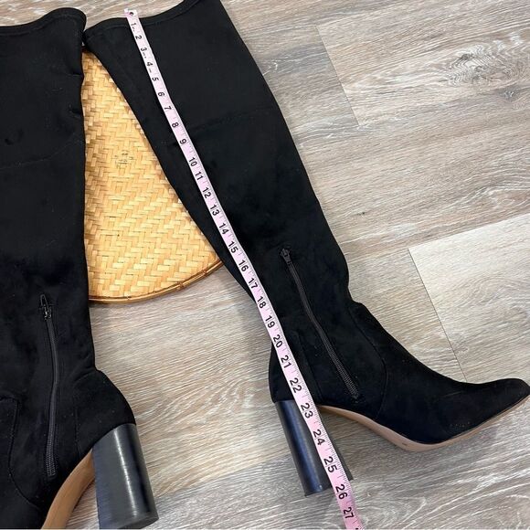 INC international concepts embroidered over the knee boots black - Picture 6 of 7